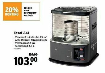 GAMMA Tosaï 241 aanbieding