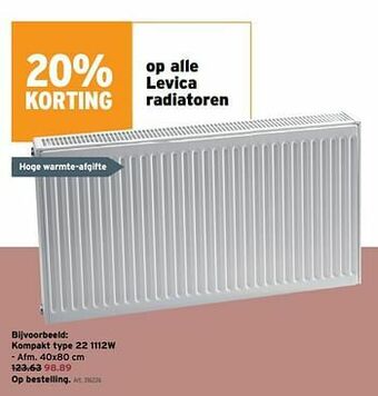 GAMMA Levica radiatoren kompakt type 22 1112w aanbieding