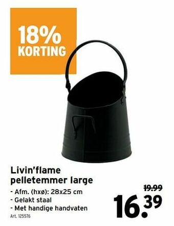 GAMMA Livin’flame pelletemmer large aanbieding
