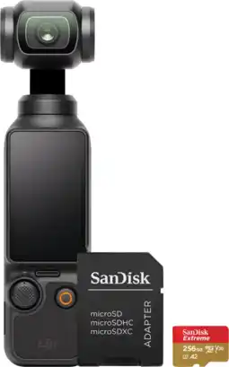 Coolblue DJI Osmo Pocket 3 + 256 GB geheugenkaart aanbieding