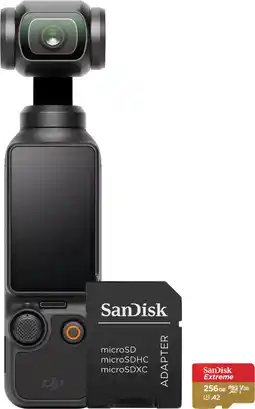 Coolblue DJI Osmo Pocket 3 + 256 GB geheugenkaart aanbieding