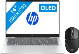 Coolblue HP OmniBook 7 OLED Copilot+ PC 14-fr0970nb AZERTY + HP 700 Souris Sans Fil Rechargeable aanbieding