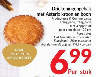 Intermarché Driekoningengebak met Asterix kroon en boon aanbieding
