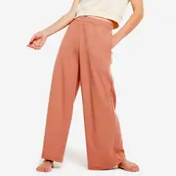 Decathlon Damesbroek voor yogaretraites sepiabruin aanbieding