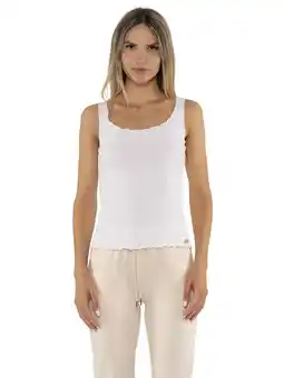 Decathlon Leone Chic Gold stretch rib tanktop voor dames aanbieding