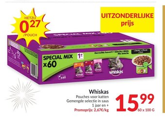 Intermarché Whiskas aanbieding