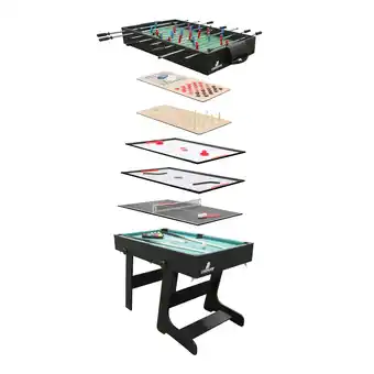Decathlon Multi Speeltafel Opvouwbare, All-in-One 16-in-1, Zwart aanbieding