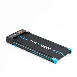 Decathlon Loopband Thunder KINDI-BLACK 108x46cm 6km/h FitShow LED Bluetooth luidspreker aanbieding