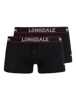 Decathlon LONSDALE Herenboxershorts dubbelpak OAKWORTH aanbieding