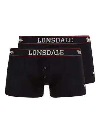 Decathlon LONSDALE Herenboxershorts dubbelpak OAKWORTH aanbieding