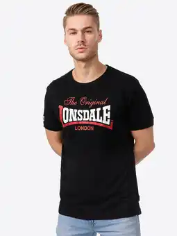 Decathlon LONSDALE Heren-T-shirt normale pasvorm ALDINGHAM aanbieding