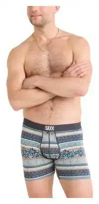 Decathlon Saxx Ultra Super Soft Fly Beach Shack Stripe Blue Heren Boxer aanbieding