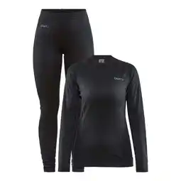 Decathlon Thermo set craft CORE DRY BASELAYER zwart voor dames M aanbieding