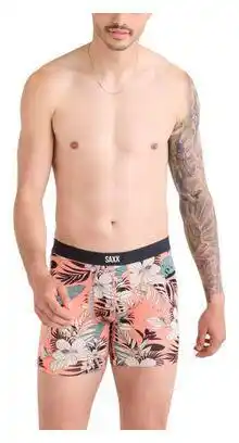 Decathlon Saxx Vibe Xtra Fly Hibiscus Jungle Coral Heren Boxer aanbieding