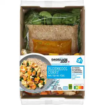 Albert Heijn AH Gesneden verspakket bloemkoolcurry bel aanbieding