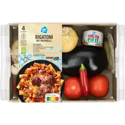 Albert Heijn AH Rigatoni met meatballs verspakket bel aanbieding