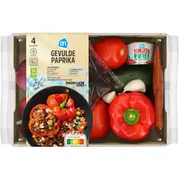 Albert Heijn AH Gevulde paprika verspakket bel aanbieding