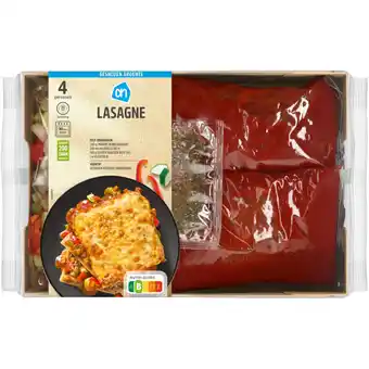 Albert Heijn AH Gesneden verspakket lasagne aanbieding