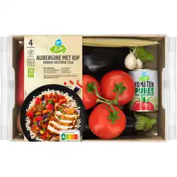 Albert Heijn AH Biologisch Aubergine kip Midden-Oosterse verspakket aanbieding