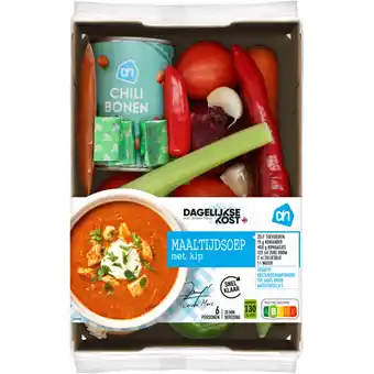 Albert Heijn AH Maaltijdsoep met kip verspakket bel aanbieding