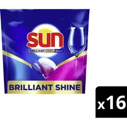 Albert Heijn Sun Brilliant shine all-in-1 vaatwascapsules aanbieding