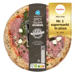 Albert Heijn AH Verse pizza Amerikaans spicy salami aanbieding