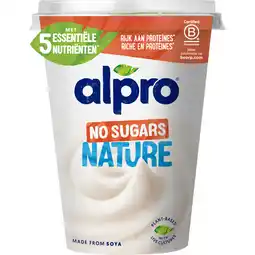 Albert Heijn Alpro Plantaardige variatie yoghurt no sugars aanbieding
