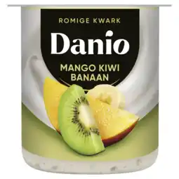 Albert Heijn Danio Romige kwark mango kiwi banaan aanbieding