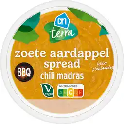 Albert Heijn AH Terra Plantaardig zoete aardappelspread madras aanbieding
