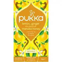 Albert Heijn Pukka Lemon ginger manuka honey aanbieding