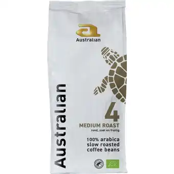 Albert Heijn Australian Organic medium roast koffiebonen aanbieding