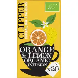 Albert Heijn Clipper Orange & lemon organic infusion aanbieding