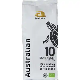 Albert Heijn Australian Organic dark roast koffiebonen aanbieding