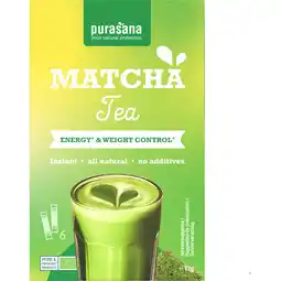 Albert Heijn Purasana Matcha tea oploskoffie aanbieding