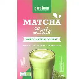 Albert Heijn Purasana Matcha latté oploskoffie aanbieding