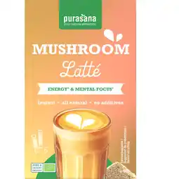 Albert Heijn Purasana Mushroom latté oploskoffie aanbieding