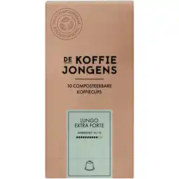 Albert Heijn De Koffiejongens Lungo extra forte capsules aanbieding