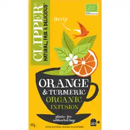 Albert Heijn Clipper Orange & turmeric organic infusion aanbieding