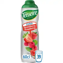 Albert Heijn Teisseire Zero aardbei framboos siroop aanbieding