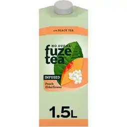 Albert Heijn Fuze Tea Black tea peach elderflower no sugar aanbieding