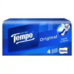 Albert Heijn Tempo Original box 4-laags zakdoeken aanbieding