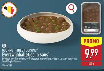 Gourmet finest cuisine everzwijnballetjes in saus