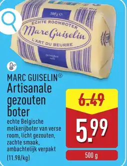 ALDI Marc guiselin artisanale gezouten boter aanbieding