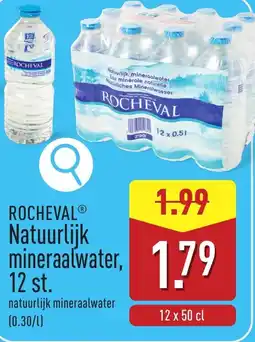 ALDI Rocheval natuurlijk mineraalwater aanbieding