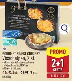 ALDI Gourmet finest cuisine visschelpen aanbieding