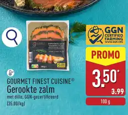 ALDI Gourmet finest cuisine gerookte zalm aanbieding
