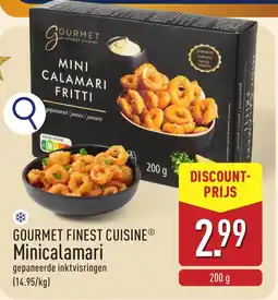 ALDI Gourmet finest cuisine minicalamari aanbieding