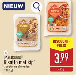 ALDI Daylicious Risotto met kip aanbieding