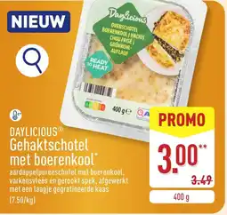 ALDI Daylicious Gehaktschotel met Boerenkool aanbieding