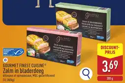 ALDI Gourmet Finest Cuisine Zalm in Bladerdeeg aanbieding